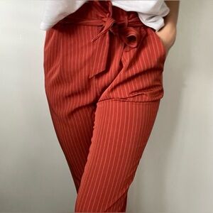 Sienna Sky High Waist Pinstripe Trousers